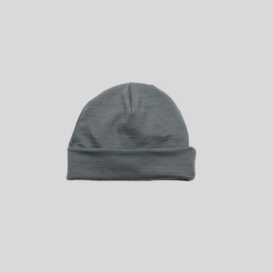Grey Marle Merino Beanie