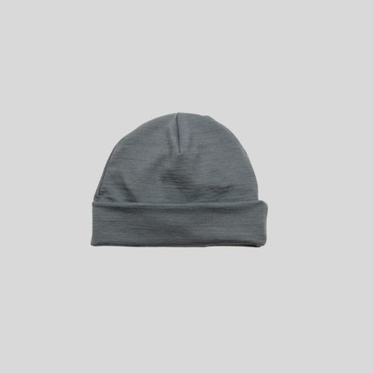 Grey Marle Merino Beanie