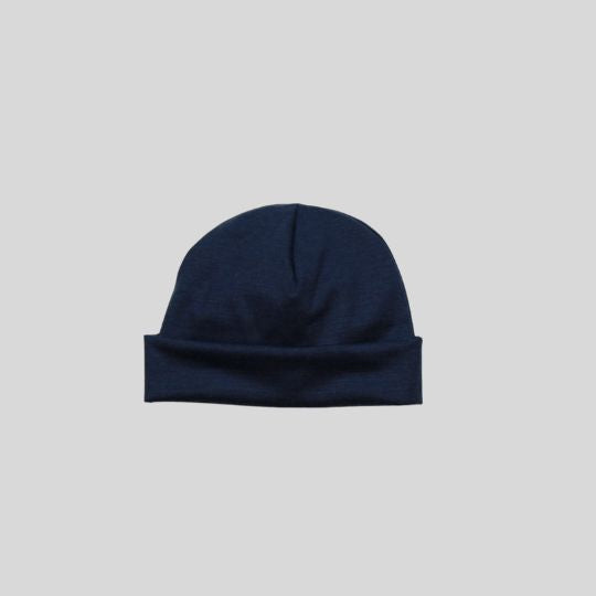 Navy Merino Beanie