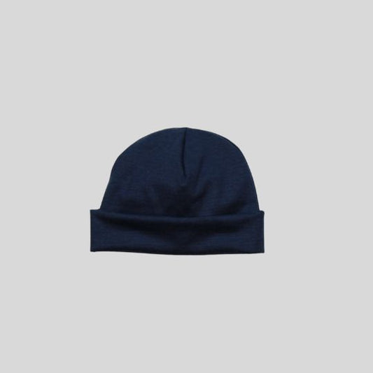 Navy Merino Beanie