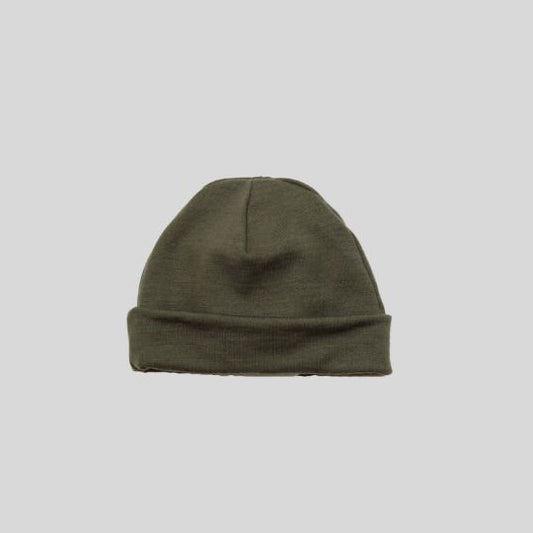 Olive Green Merino Beanie