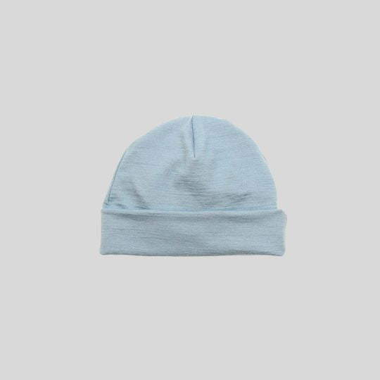 Pale Blue Merino Beanie