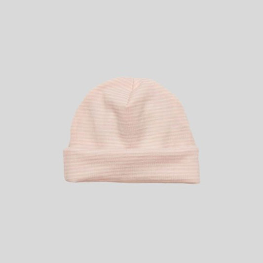 Pink & Cream Merino Beanie