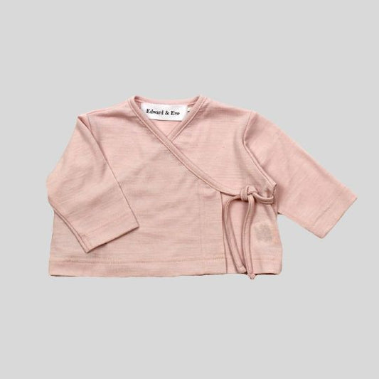 Front view of the Pale Pink X-over Cardi